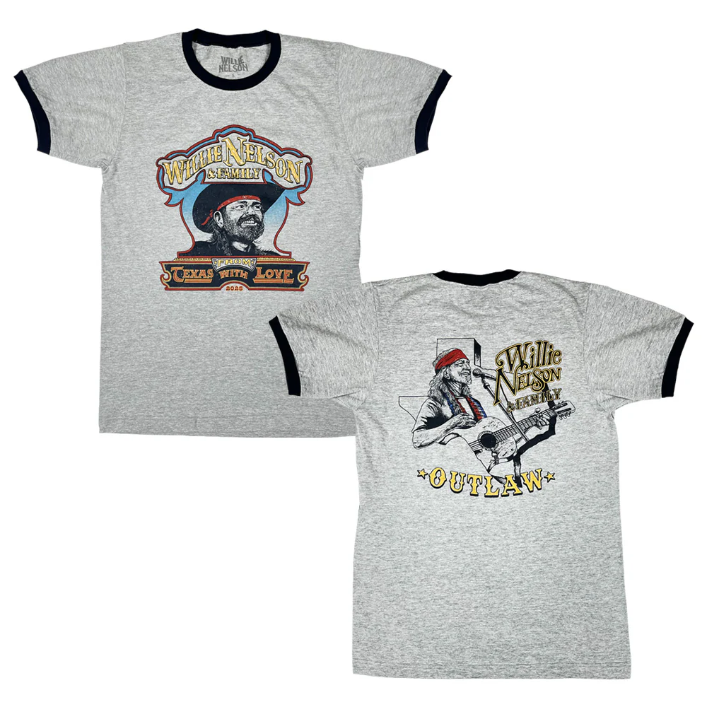 Willie 2025 Sketch Tour Ringer Shirt - Image 3