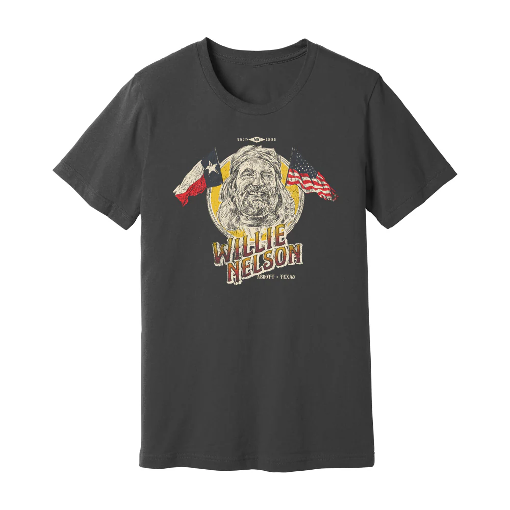 Willie Nelson Flag Portrait T-Shirt